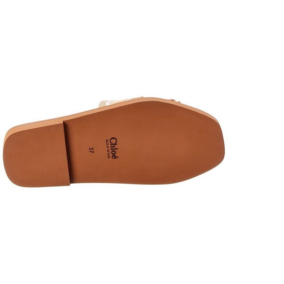 Chloe Woody Logo Canvas Slide - Picture 4 of 6